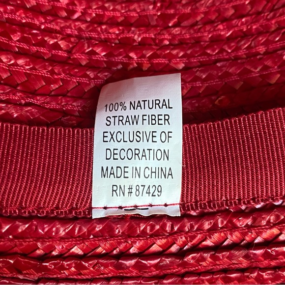 Women derby/church straw satin bow hat - Picture 12 of 12